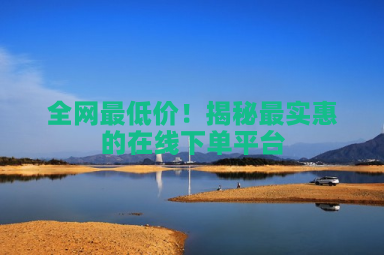 全网最低价！揭秘最实惠的在线下单平台