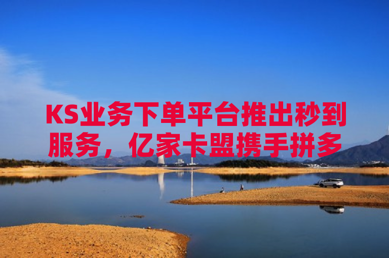 KS业务下单平台推出秒到服务，亿家卡盟携手拼多多无限刀软件及云商城网红买赞功能全新上线