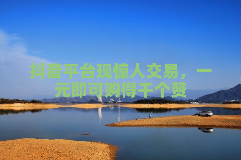 抖音平台现惊人交易，一元即可购得千个赞