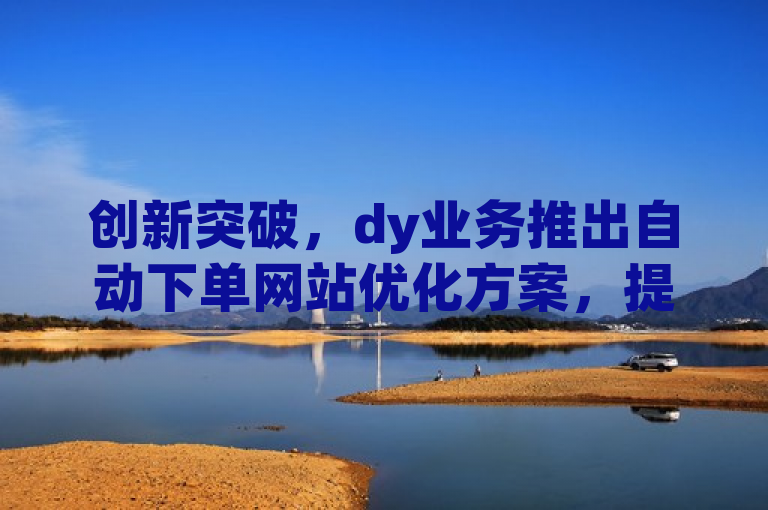 创新突破，dy业务推出自动下单网站优化方案，提升用户体验