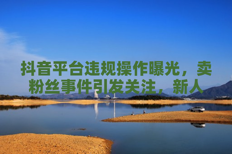 抖音平台违规操作曝光，卖粉丝事件引发关注，新人用户需警惕！