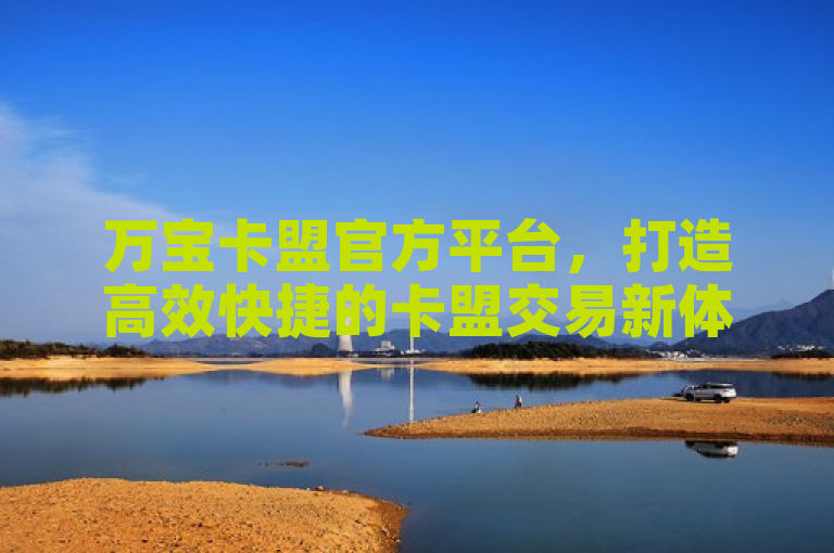 万宝卡盟官方平台,打造高效快捷的卡盟交易新体验