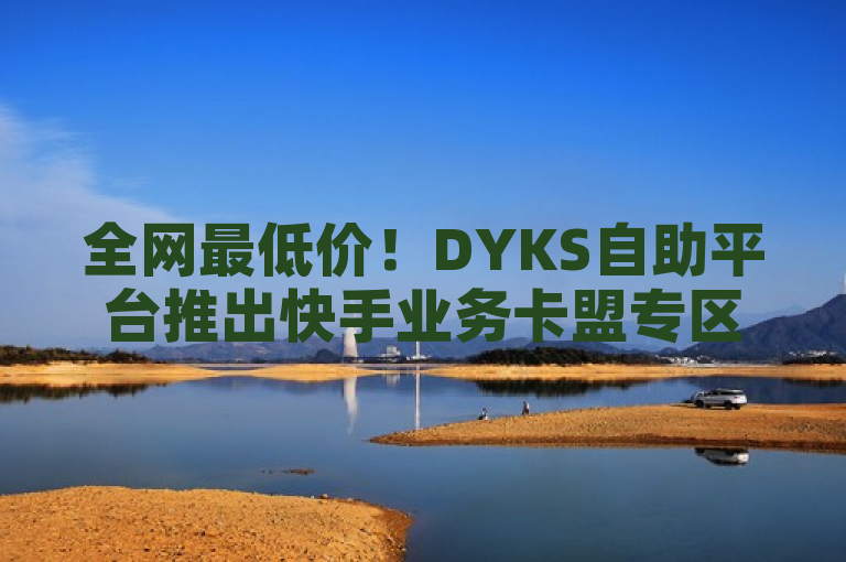 全网最低价！DYKS自助平台推出快手业务卡盟专区，微利时代也疯狂！