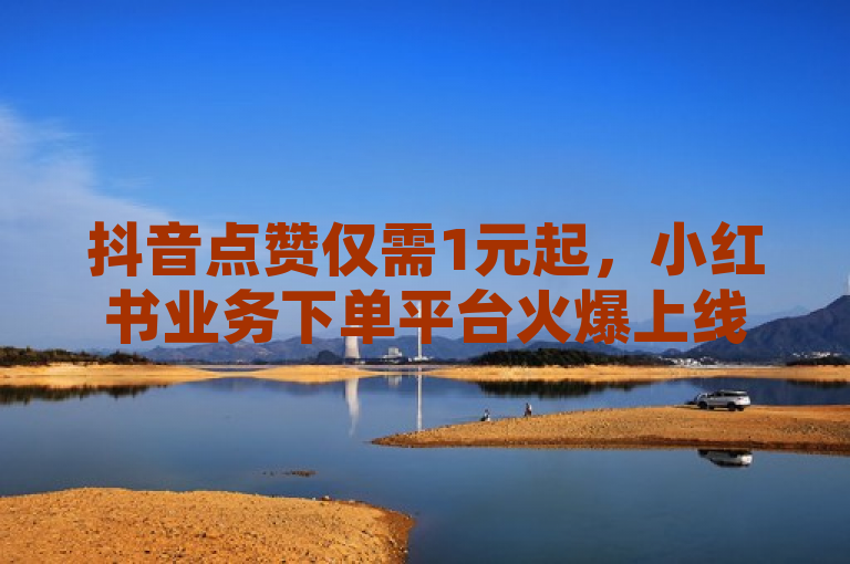 抖音点赞仅需1元起，小红书业务下单平台火爆上线