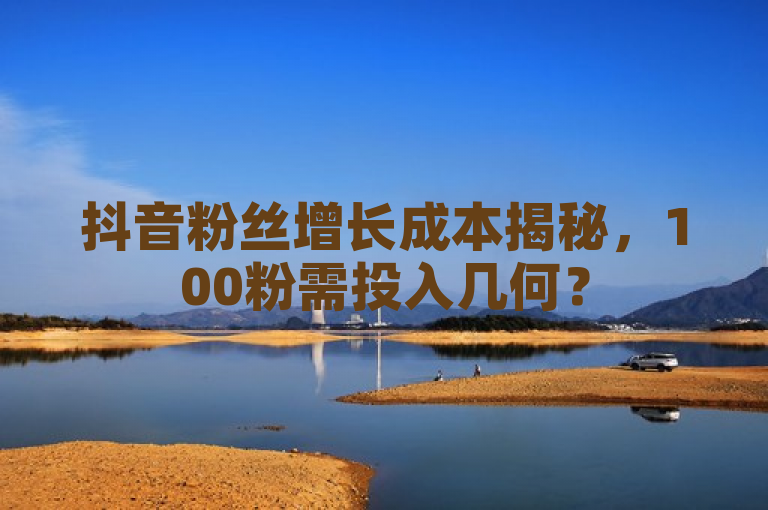 抖音粉丝增长成本揭秘，100粉需投入几何？
