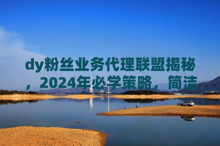 dy粉丝业务代理联盟揭秘，2024年必学策略，简洁明了，既包含了关键词dy粉丝业务、代理联盟，又突出了时间紧迫性和重要性。
