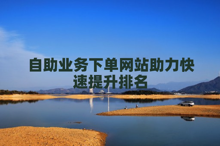 自助业务下单网站助力快速提升排名