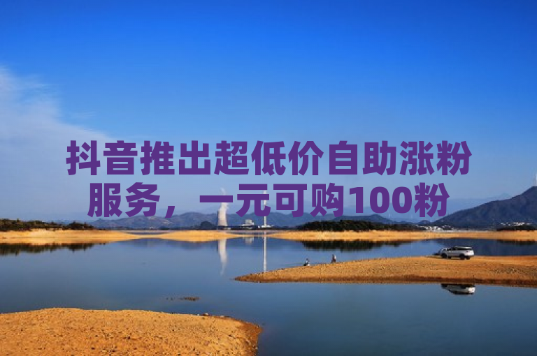 抖音推出超低价自助涨粉服务，一元可购100粉