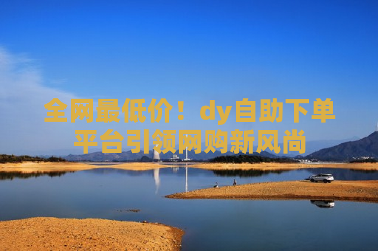 全网最低价！dy自助下单平台引领网购新风尚