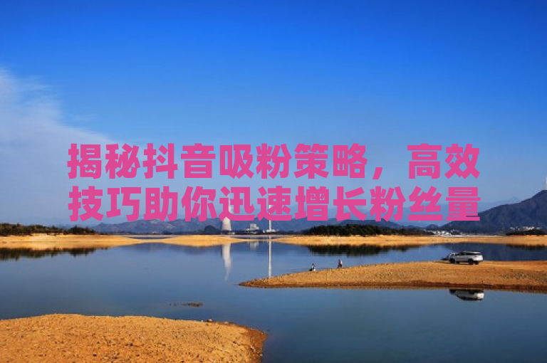 揭秘抖音吸粉策略，高效技巧助你迅速增长粉丝量