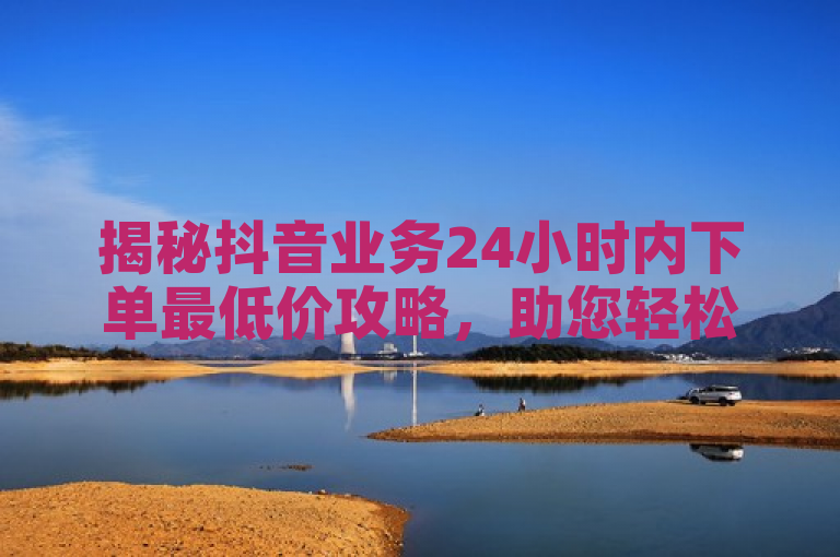 揭秘抖音业务24小时内下单最低价攻略，助您轻松省大钱！