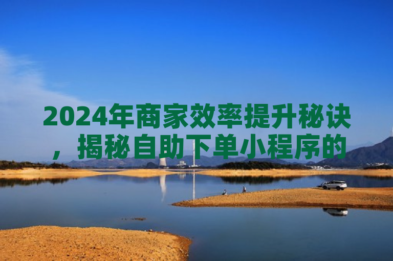 2024年商家效率提升秘诀，揭秘自助下单小程序的便捷之处！