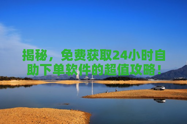 揭秘，免费获取24小时自助下单软件的超值攻略！