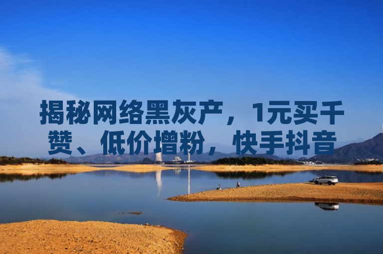 揭秘网络黑灰产，1元买千赞、低价增粉，快手抖音自助下单平台曝光