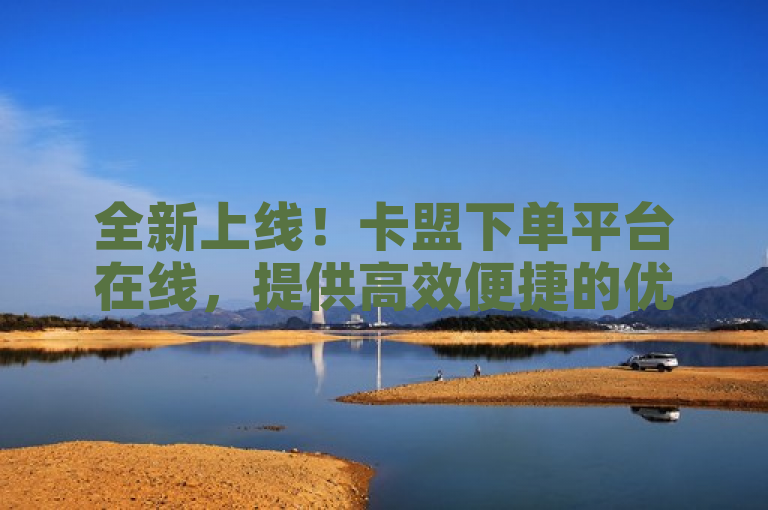全新上线！卡盟下单平台在线，提供高效便捷的优质下单体验