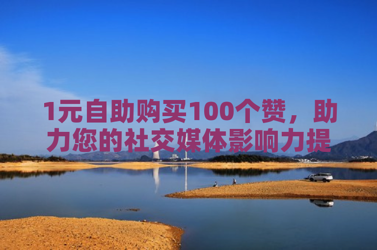 1元自助购买100个赞，助力您的社交媒体影响力提升！