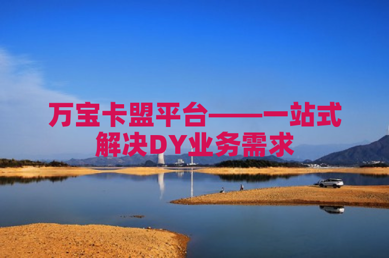 万宝卡盟平台——一站式解决DY业务需求