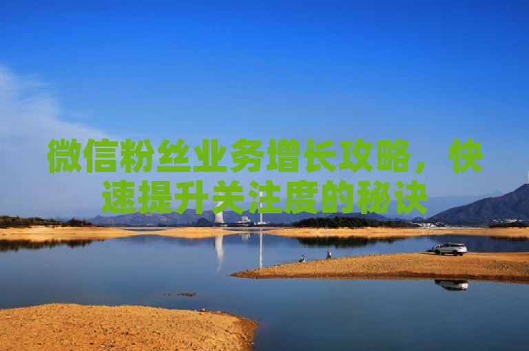 微信粉丝业务增长攻略，快速提升关注度的秘诀
