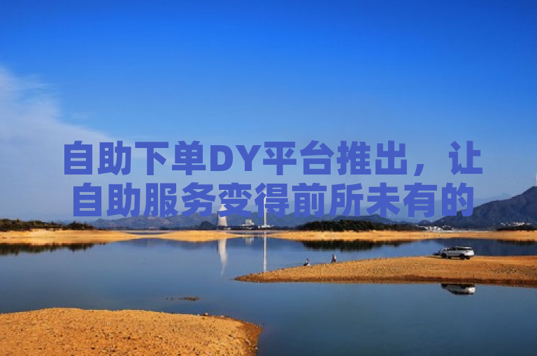 自助下单DY平台推出，让自助服务变得前所未有的简单