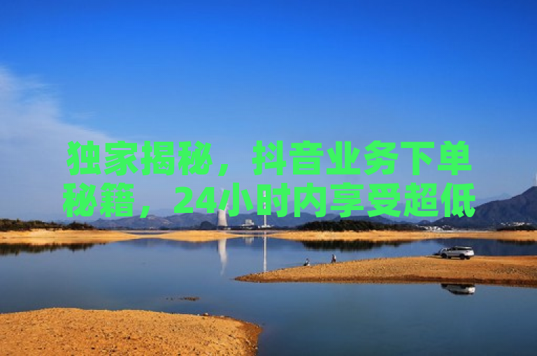 独家揭秘，抖音业务下单秘籍，24小时内享受超低价格！