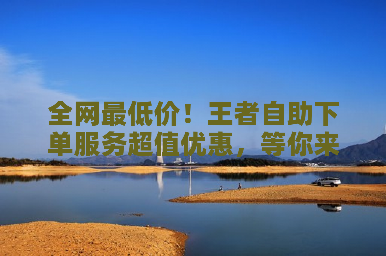 全网最低价！王者自助下单服务超值优惠，等你来抢购！