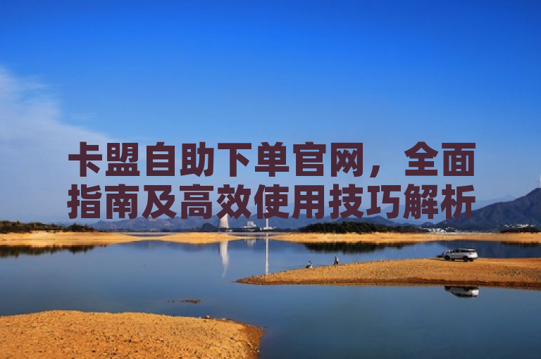 卡盟自助下单官网，全面指南及高效使用技巧解析