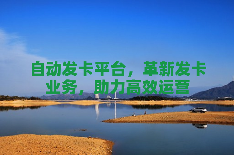 自动发卡平台，革新发卡业务，助力高效运营