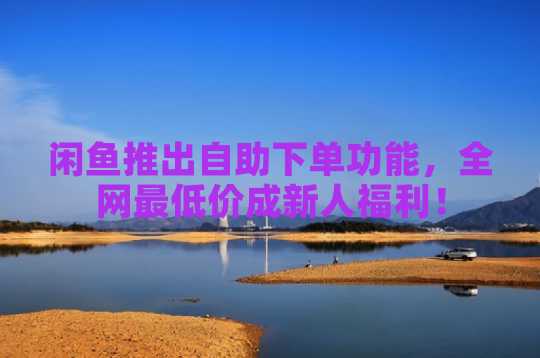 闲鱼推出自助下单功能，全网最低价成新人福利！