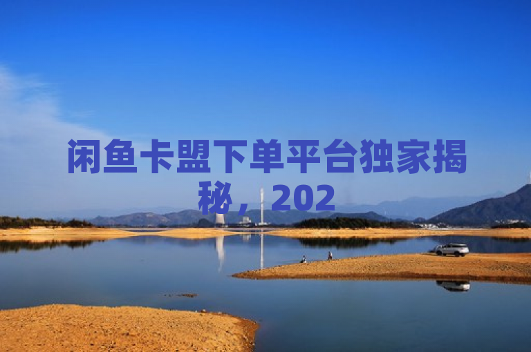 闲鱼卡盟下单平台独家揭秘，2025必学，便捷服务引领新潮流！