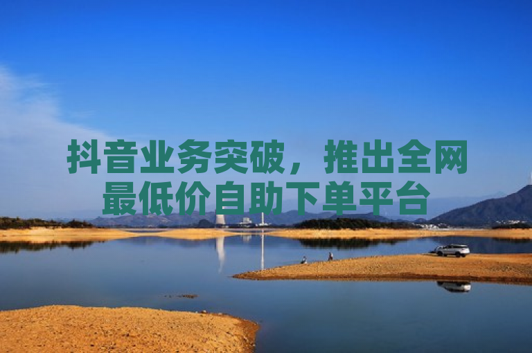 抖音业务突破，推出全网最低价自助下单平台