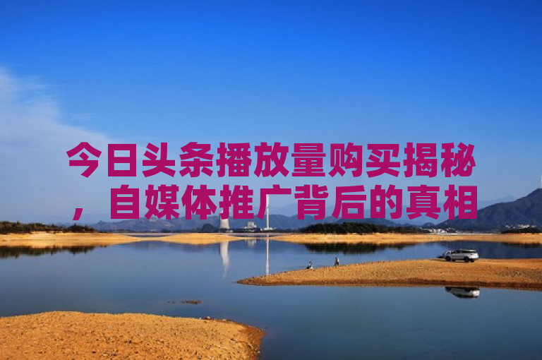 今日头条播放量购买揭秘，自媒体推广背后的真相