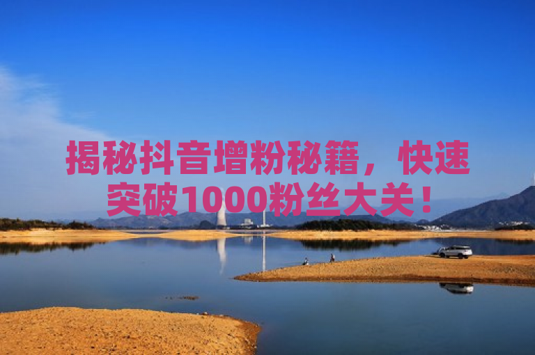 揭秘抖音增粉秘籍，快速突破1000粉丝大关！