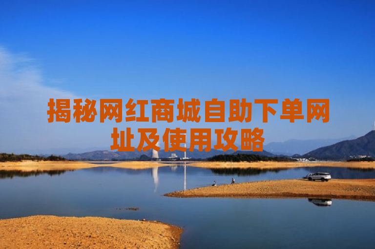 揭秘网红商城自助下单网址及使用攻略
