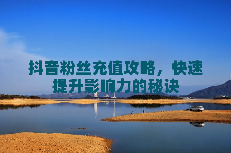 抖音粉丝充值攻略，快速提升影响力的秘诀