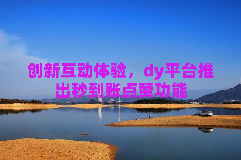 创新互动体验，dy平台推出秒到账点赞功能