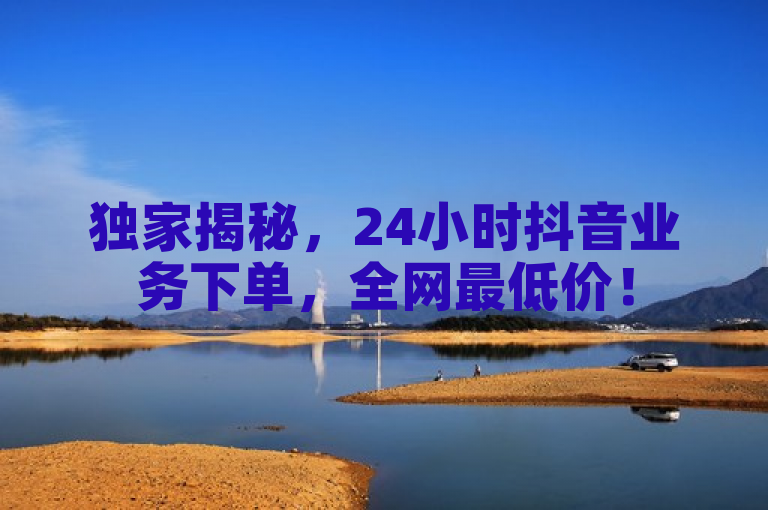 独家揭秘，24小时抖音业务下单，全网最低价！