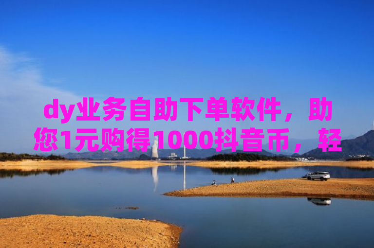 dy业务自助下单软件，助您1元购得1000抖音币，轻松享优惠！
