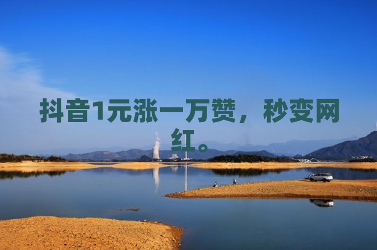 抖音1元涨一万赞，秒变网红。