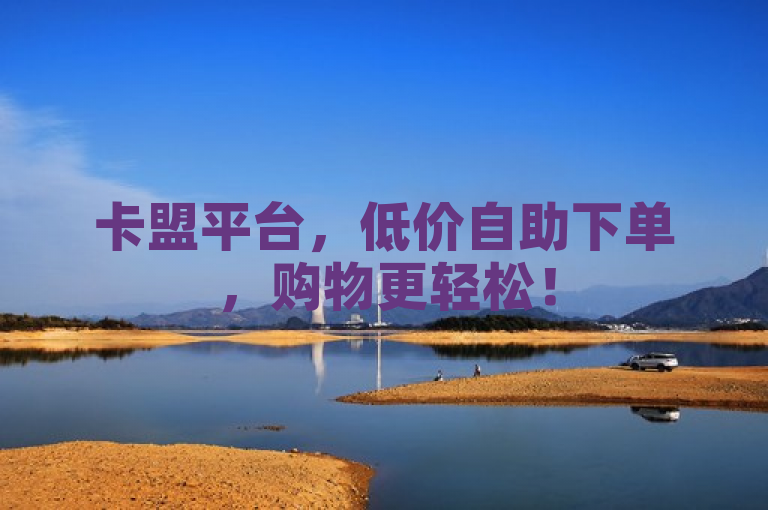 卡盟平台，低价自助下单，购物更轻松！