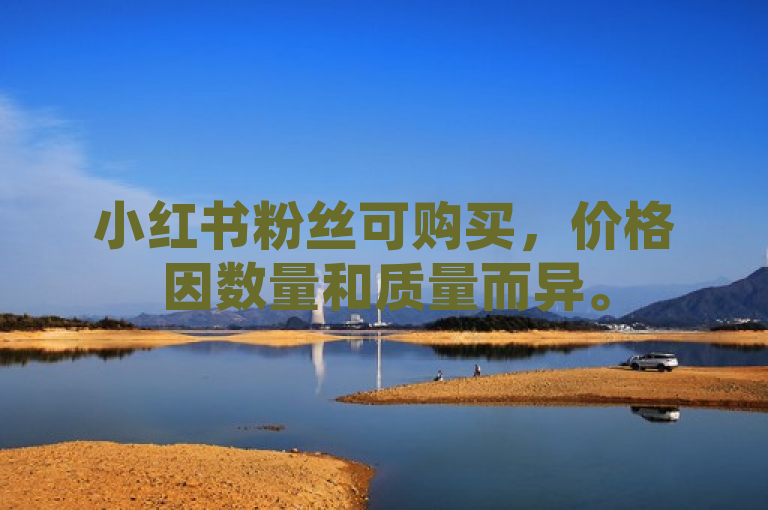 小红书粉丝可购买，价格因数量和质量而异。