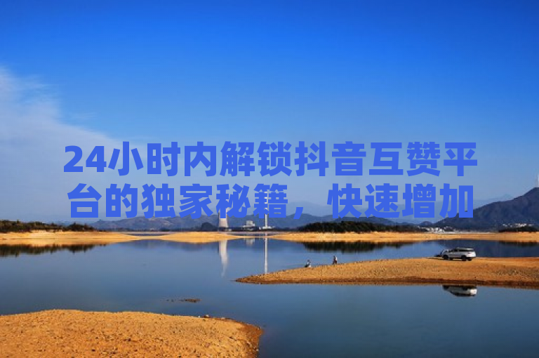 24小时内解锁抖音互赞平台的独家秘籍，快速增加点赞量。