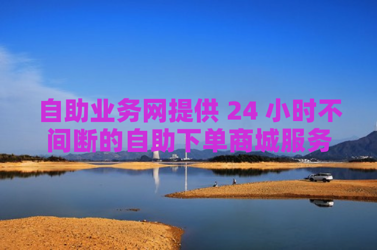 自助业务网提供 24 小时不间断的自助下单商城服务，方便快捷。
