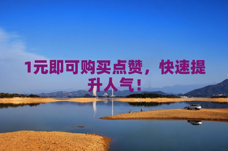 1元即可购买点赞，快速提升人气！
