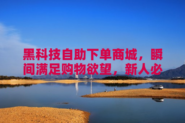黑科技自助下单商城，瞬间满足购物欲望，新人必备的智能购物神器！