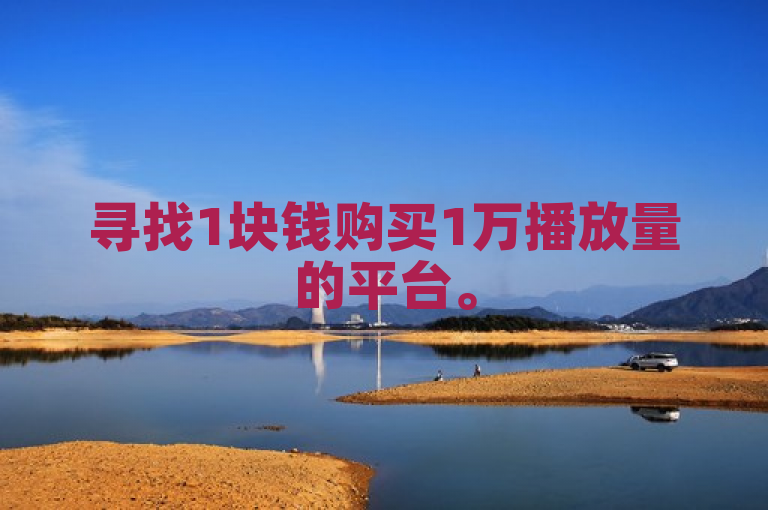 寻找1块钱购买1万播放量的平台。