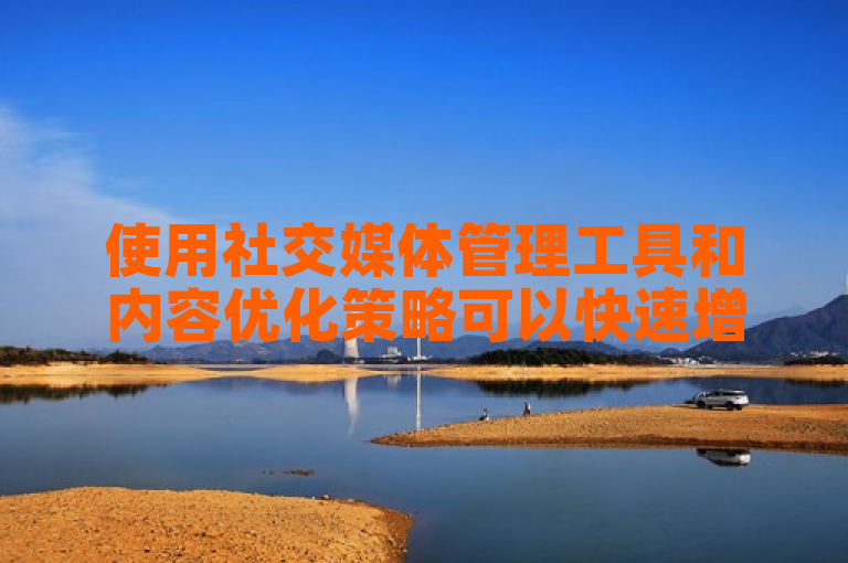 使用社交媒体管理工具和内容优化策略可以快速增加粉丝。