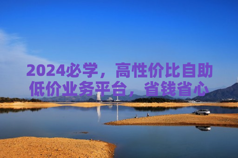2024必学，高性价比自助低价业务平台，省钱省心的不二之选！
