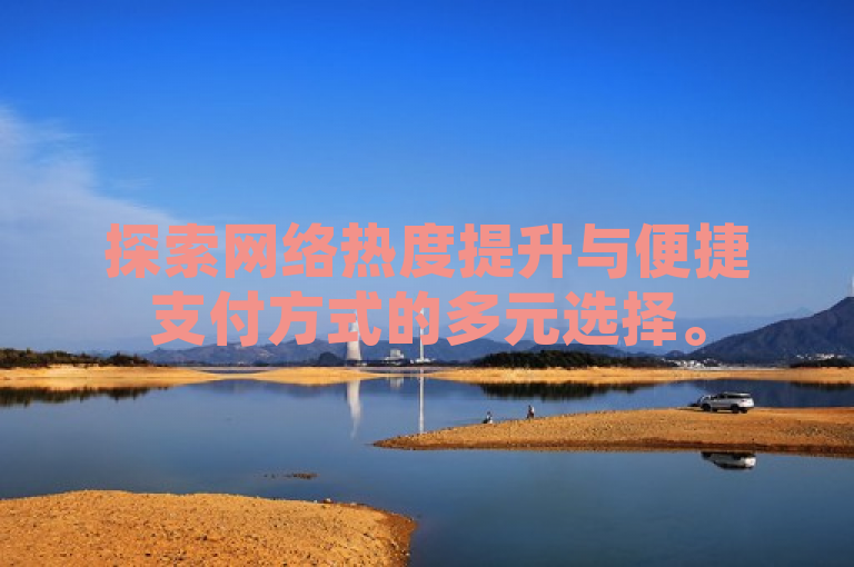 探索网络热度提升与便捷支付方式的多元选择。