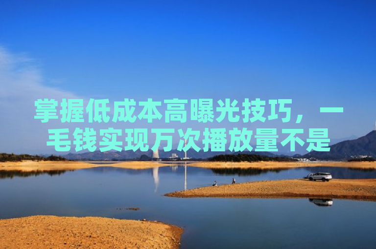 掌握低成本高曝光技巧，一毛钱实现万次播放量不是梦！