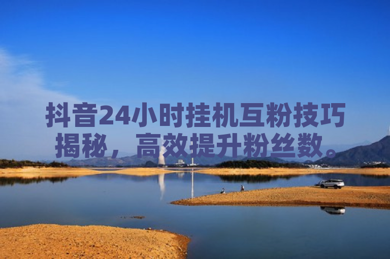 抖音24小时挂机互粉技巧揭秘，高效提升粉丝数。
